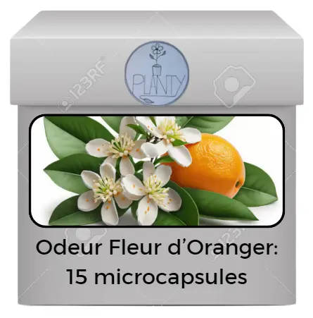 Boîte de 15 microcapsules odeur Fleur d'Oranger