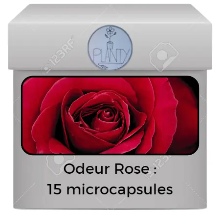 Boîte de 15 microcapsules odeur Rose